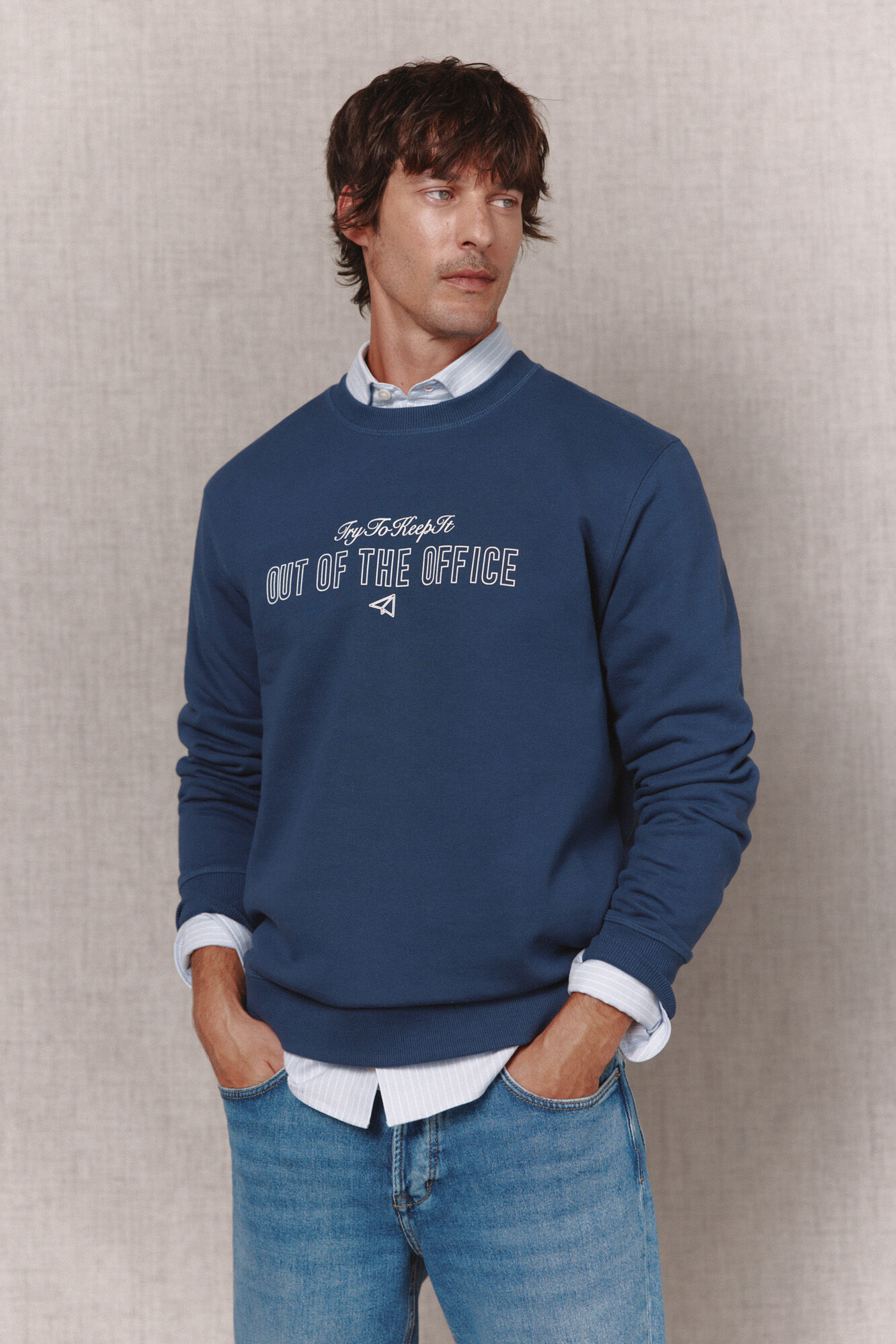 OOTO Sudadera cuello caja