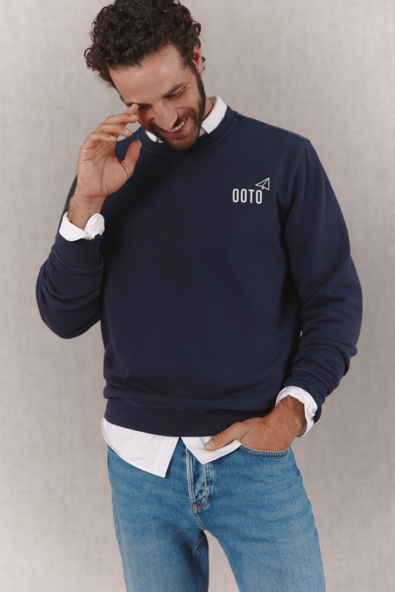 OOTO Sudadera b&aacute;sica Azul marino