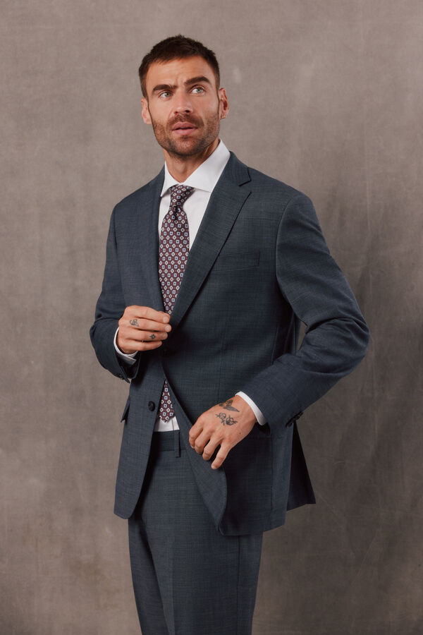 OOTO Americana traje serreta gris Gris oscuro