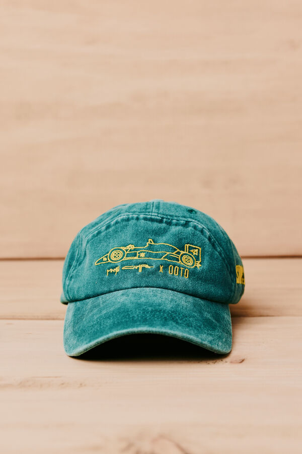 OOTO Gorra visera textil Verde oscuro
