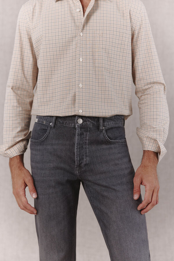 OOTO Pantal&oacute;n vaquero straight fit Gris