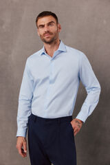 OOTO Camisa cuadros F&aacute;cil Plancha Azul oscuro