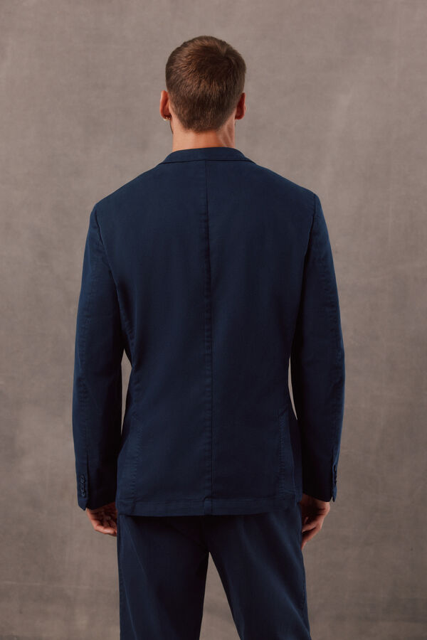 OOTO Americana traje coordinado twill Azul marino