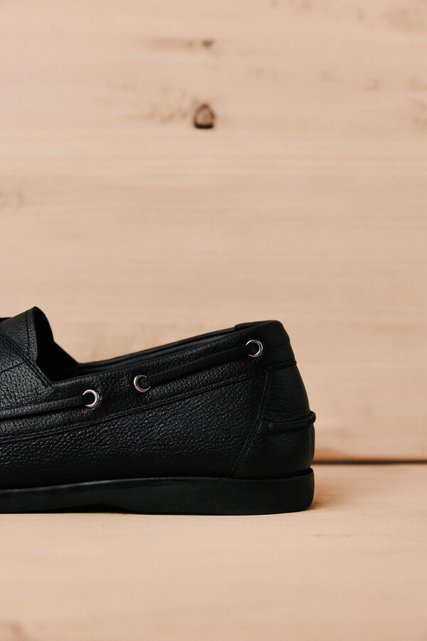 OOTO Zapato n&aacute;utico piel Negro