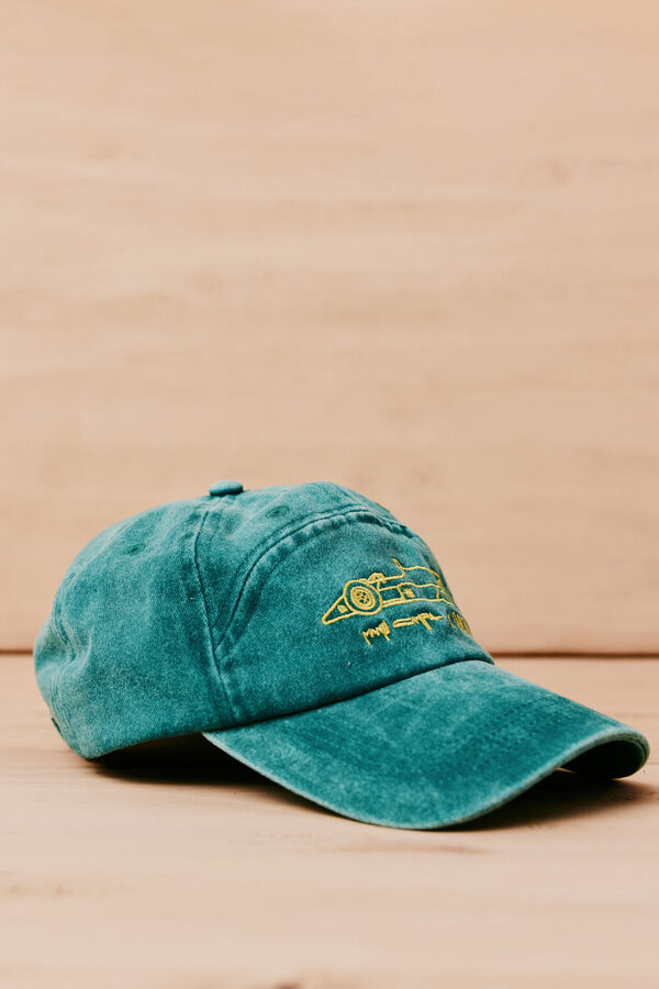 OOTO Gorra visera textil Verde oscuro