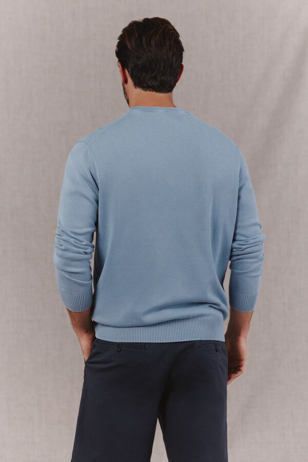 OOTO Jersey b&aacute;sico cuello caja Azul