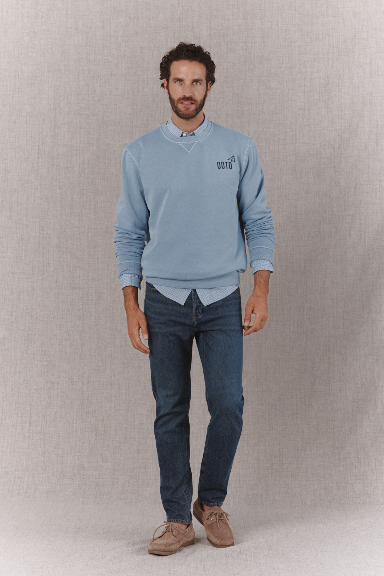 OOTO Sudadera b&aacute;sica Azul