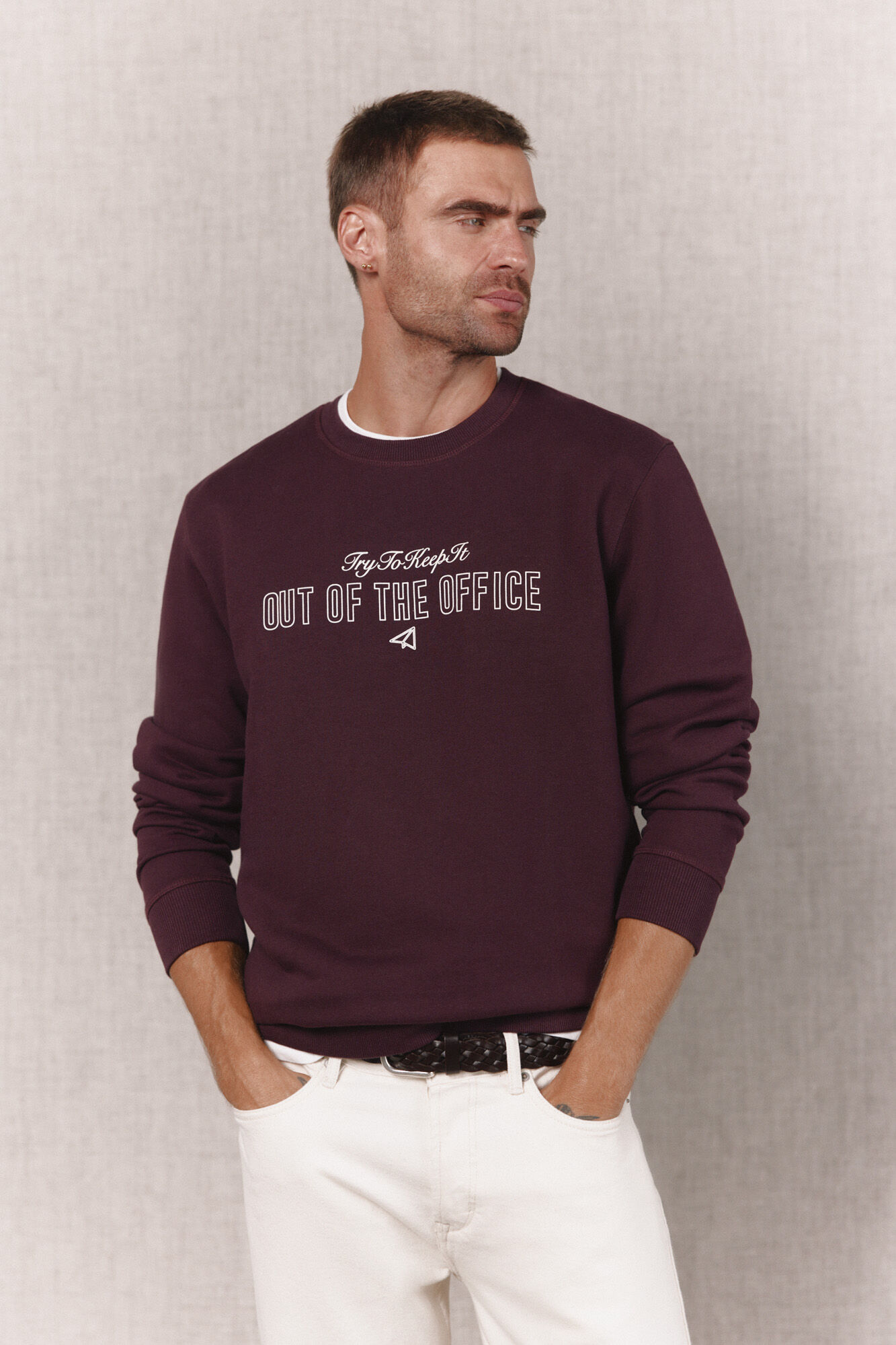 OOTO Sudadera cuello caja