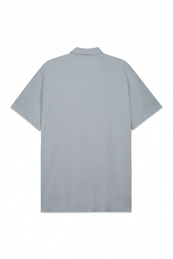OOTO Polo single jersey Azul