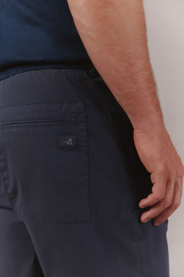 OOTO Chino ligero popel&iacute;n regular Gris oscuro