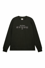 OOTO Sudadera cuello caja Kaki