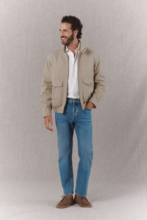 OOTO Cazadora ligera casual Beige