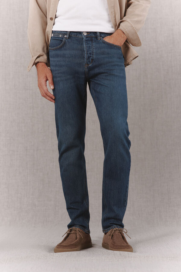 OOTO Pantal&oacute;n vaquero slim fit Azul marino
