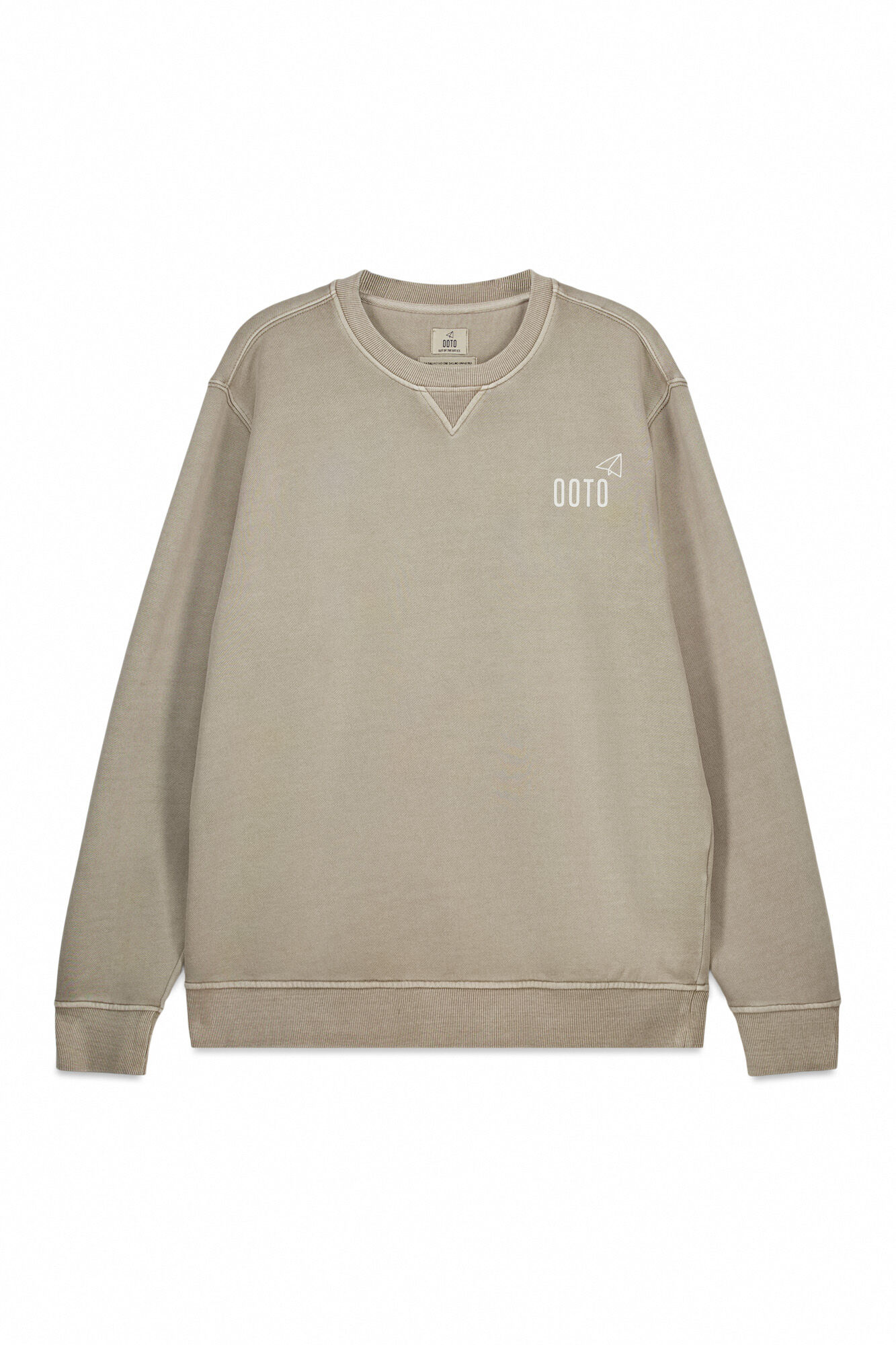 OOTO Sudadera b&aacute;sica Beige