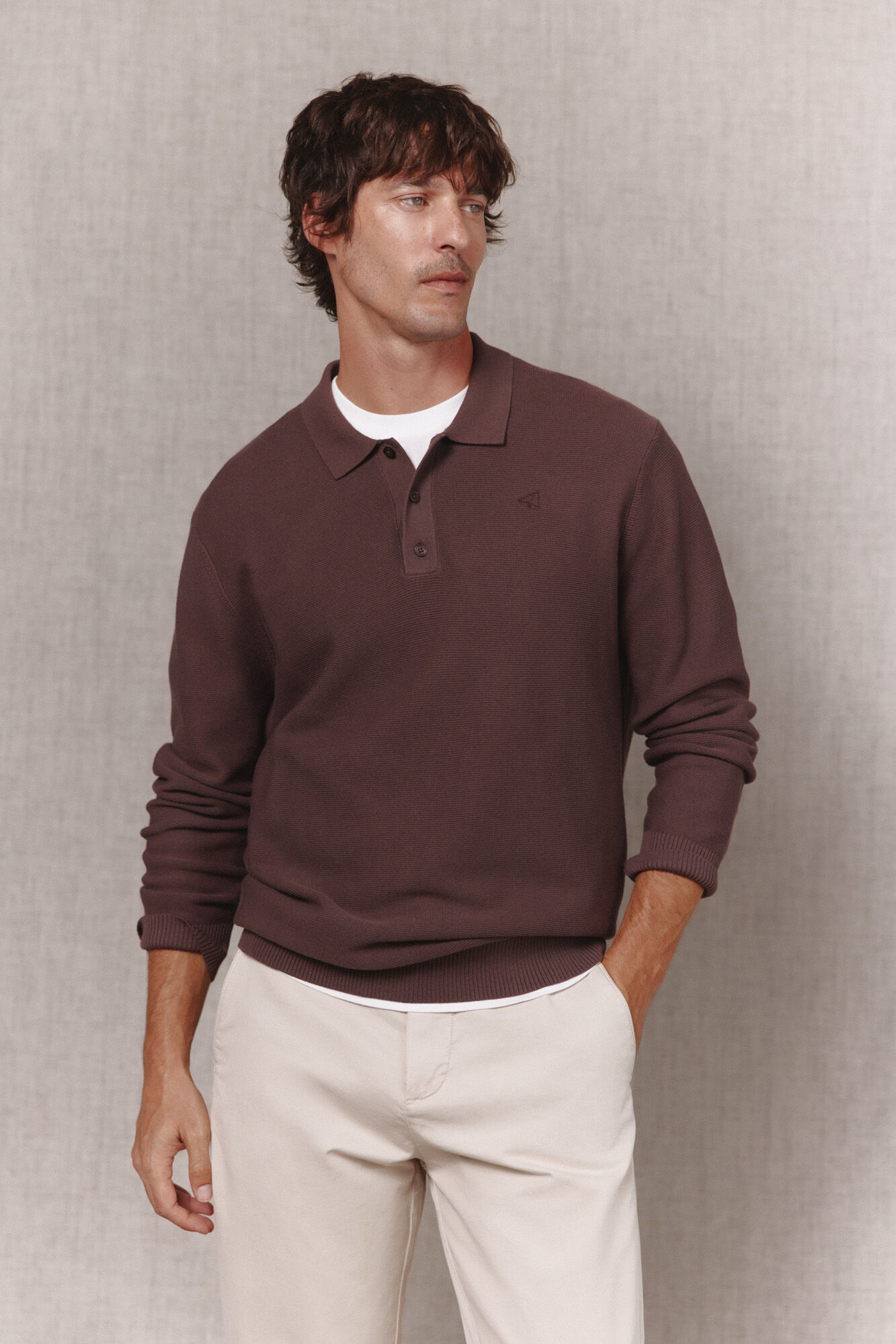 OOTO Jersey algod&oacute;n cuello polo