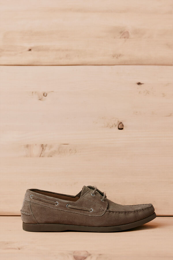 OOTO Zapato n&aacute;utico serraje Beige