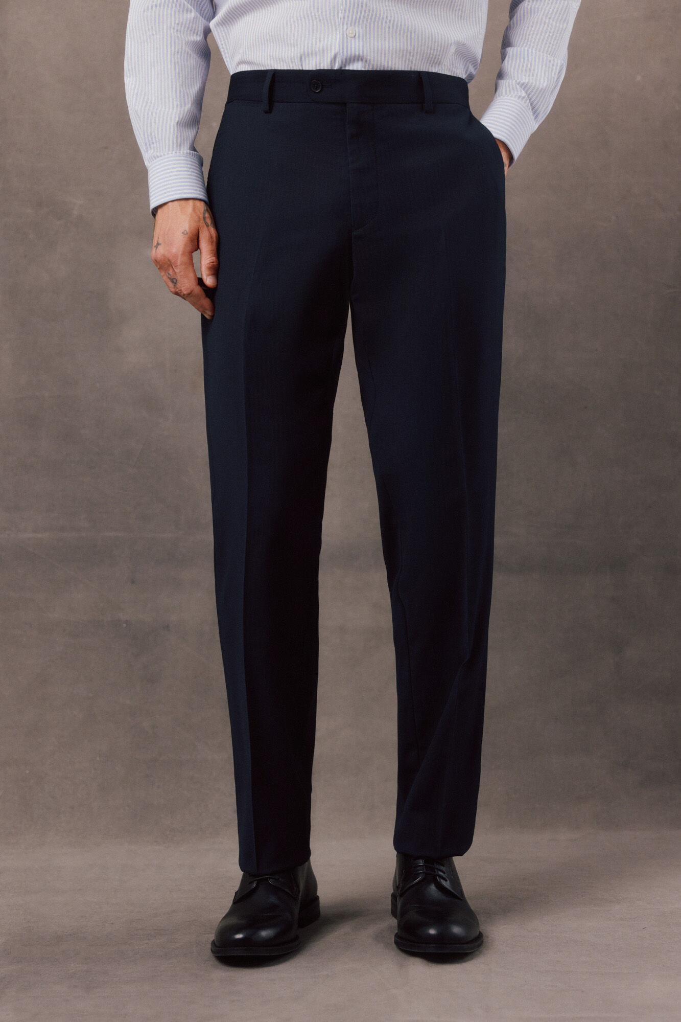 OOTO Pantal&oacute;n traje espiga navy