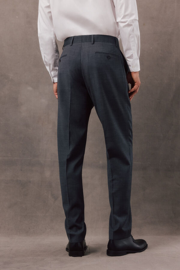 OOTO Pantal&oacute;n traje serreta gris Gris oscuro