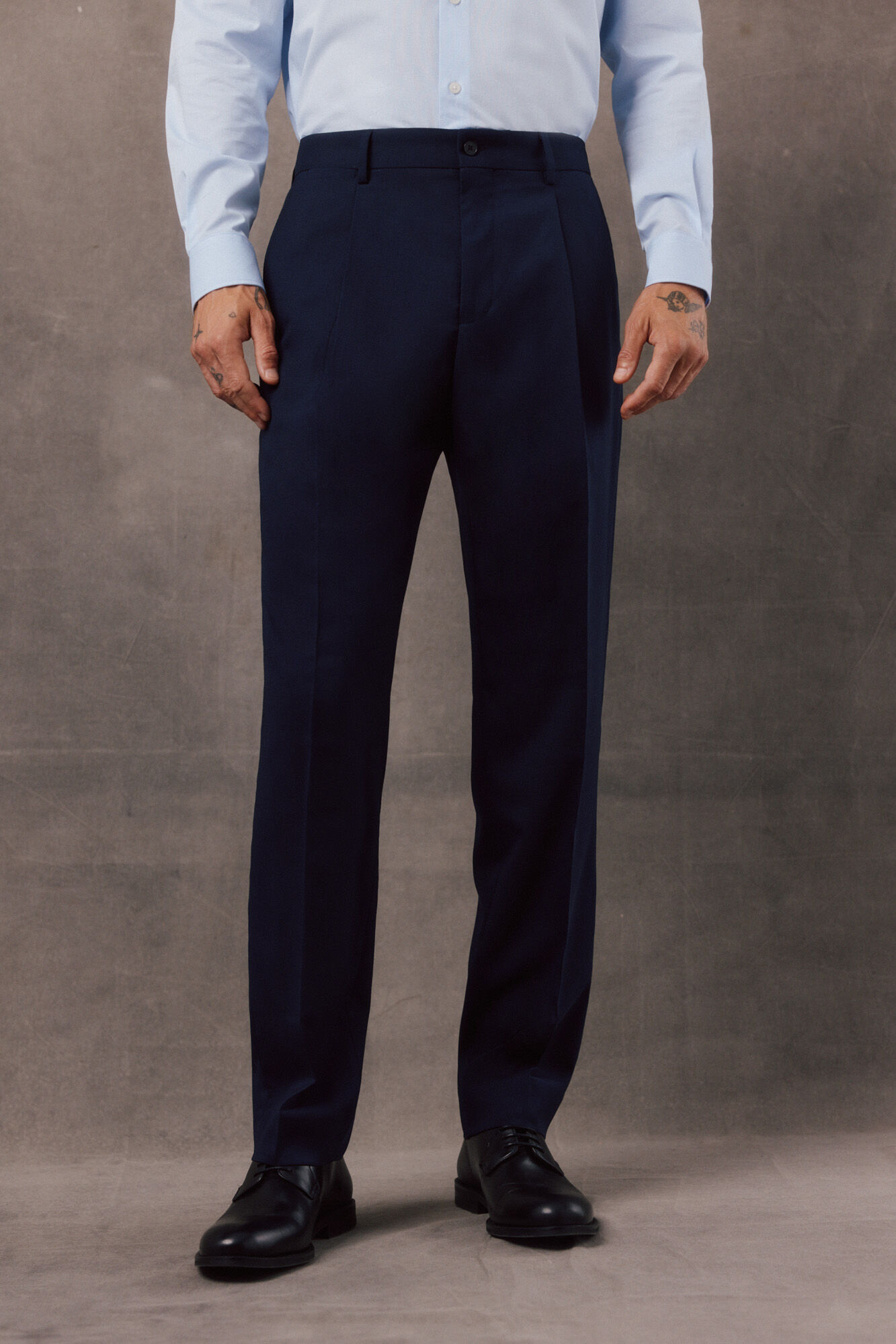 OOTO Pantal&oacute;n traje panama navy