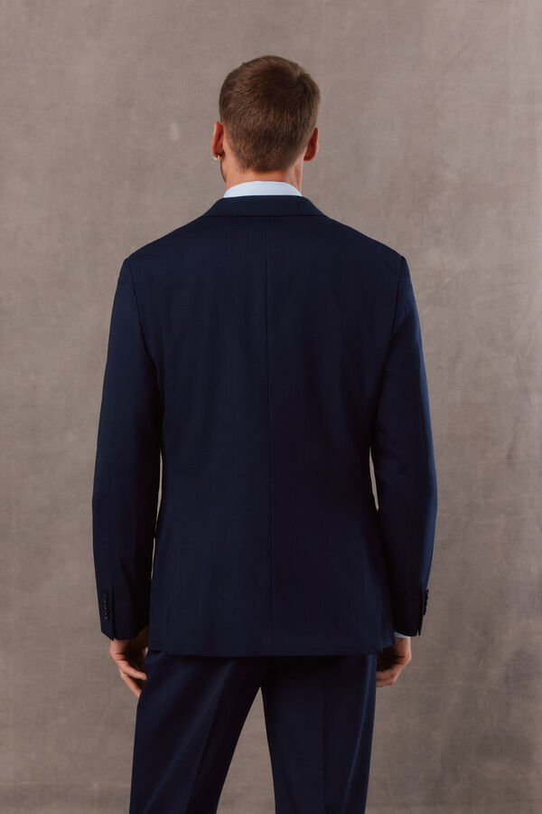 OOTO Americana traje panama navy Azul marino