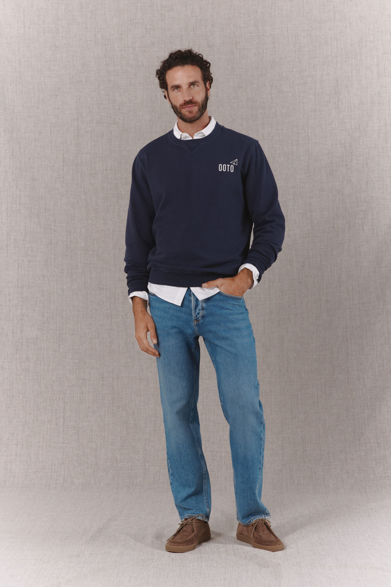 OOTO Sudadera b&aacute;sica Azul marino