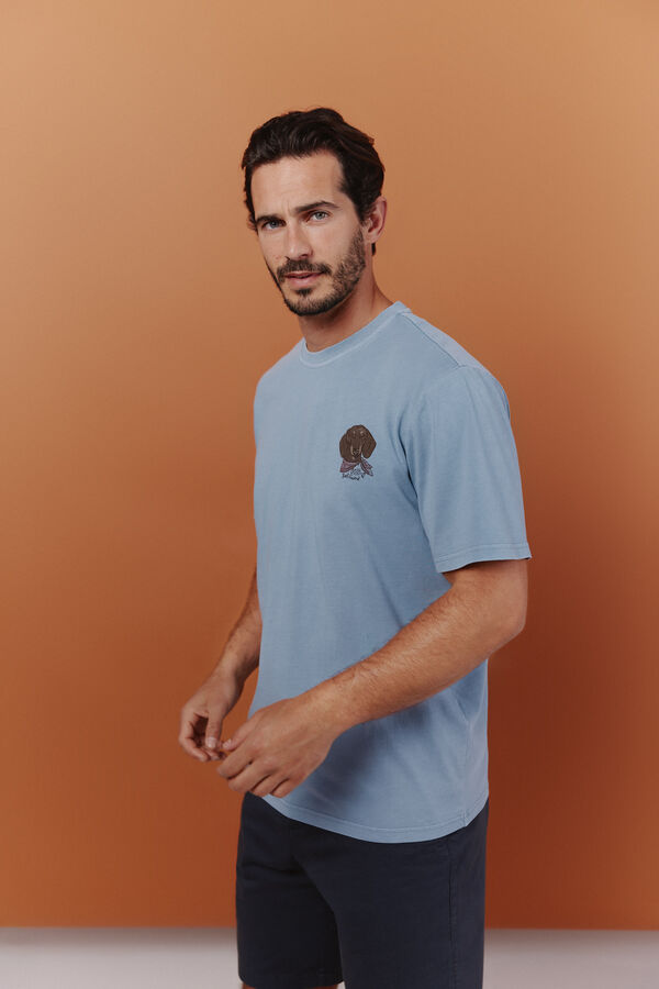 OOTO Camiseta gr&aacute;fica Azul