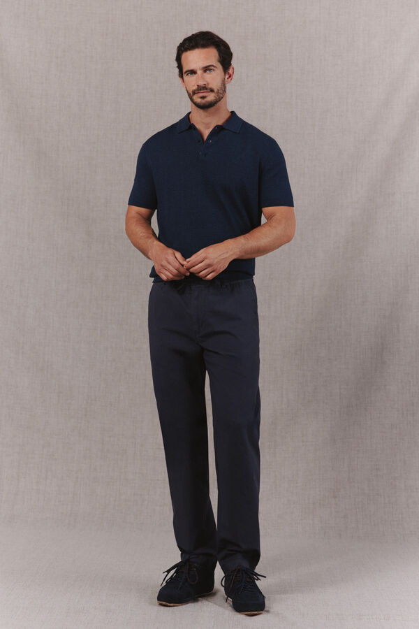 OOTO Chino ligero popel&iacute;n regular Gris oscuro