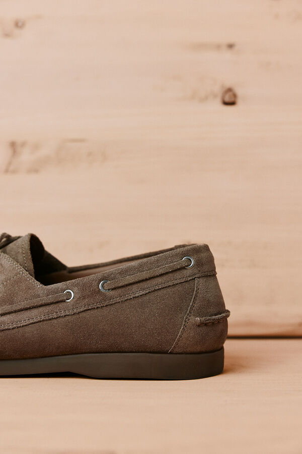 OOTO Zapato n&aacute;utico serraje Beige