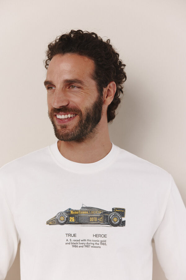 OOTO Camiseta manga larga "Manu Campa x OOTO" Marfil