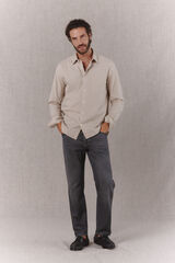 OOTO Pantal&oacute;n vaquero straight fit Gris