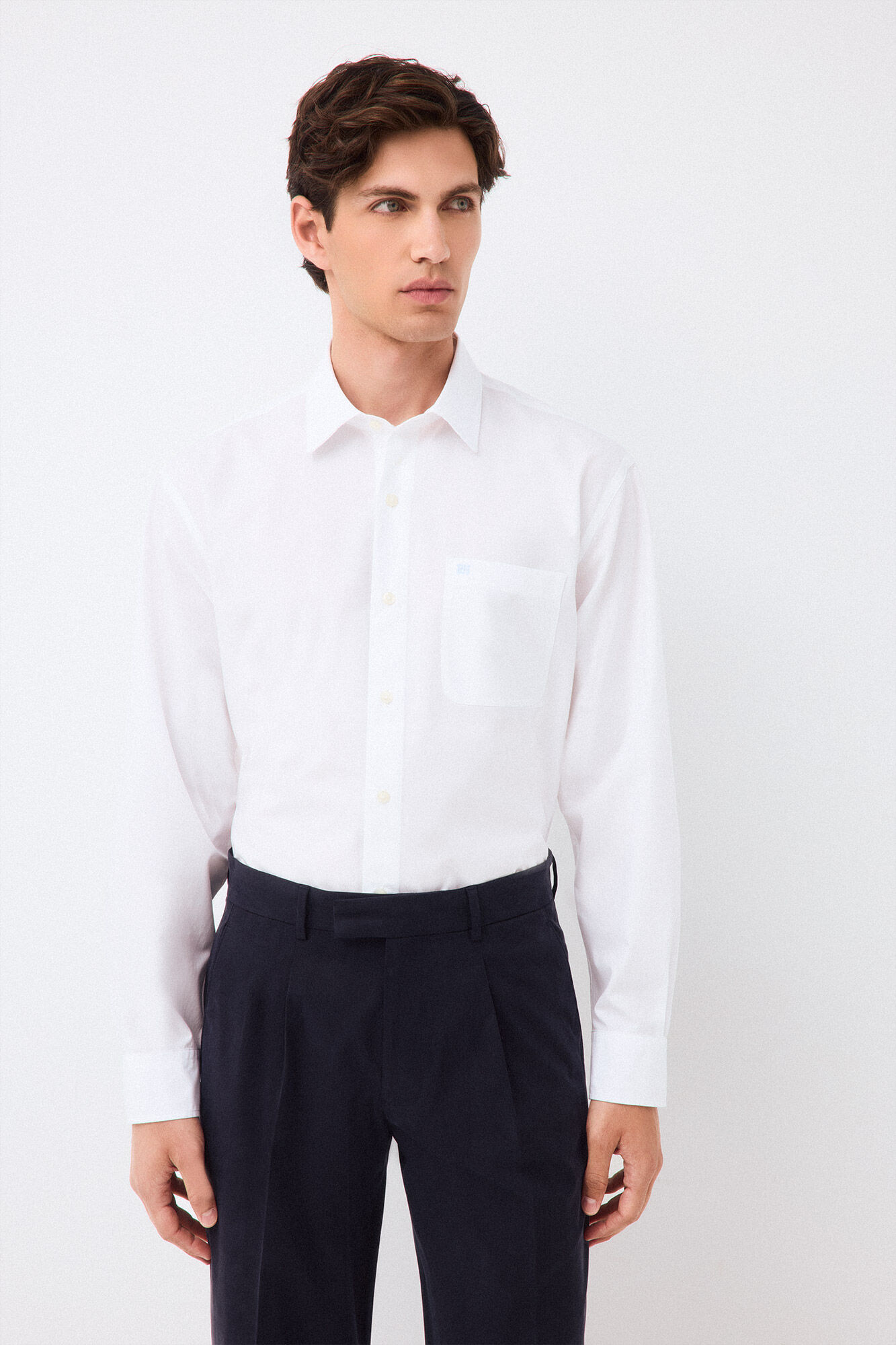 Pedro del Hierro Camisa lisa popel&iacute;n relax fit