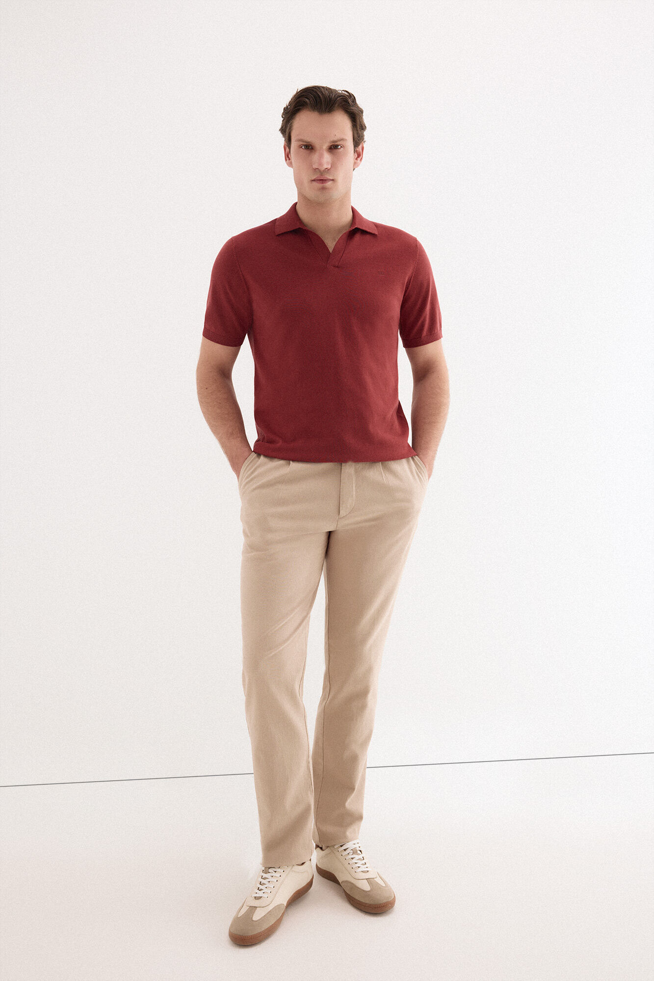 Pedro del Hierro Jersey polo premium manga corta algod&oacute;n