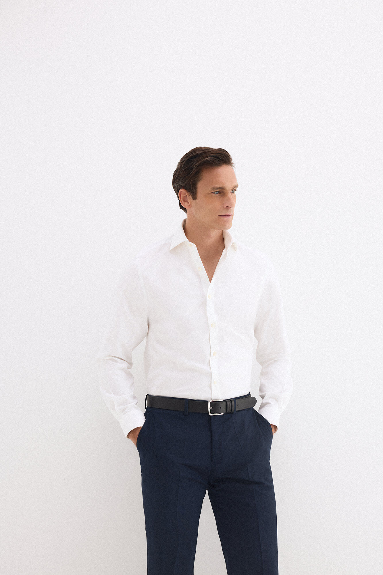 Pedro del Hierro Camisa vestir lisa non iron + antimanchas