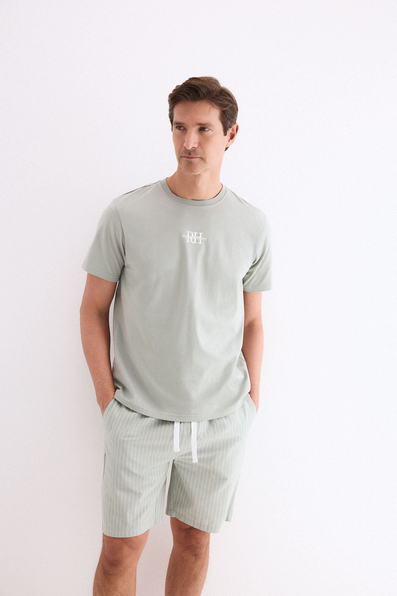 Pedro del Hierro Set de pijama punto y tela