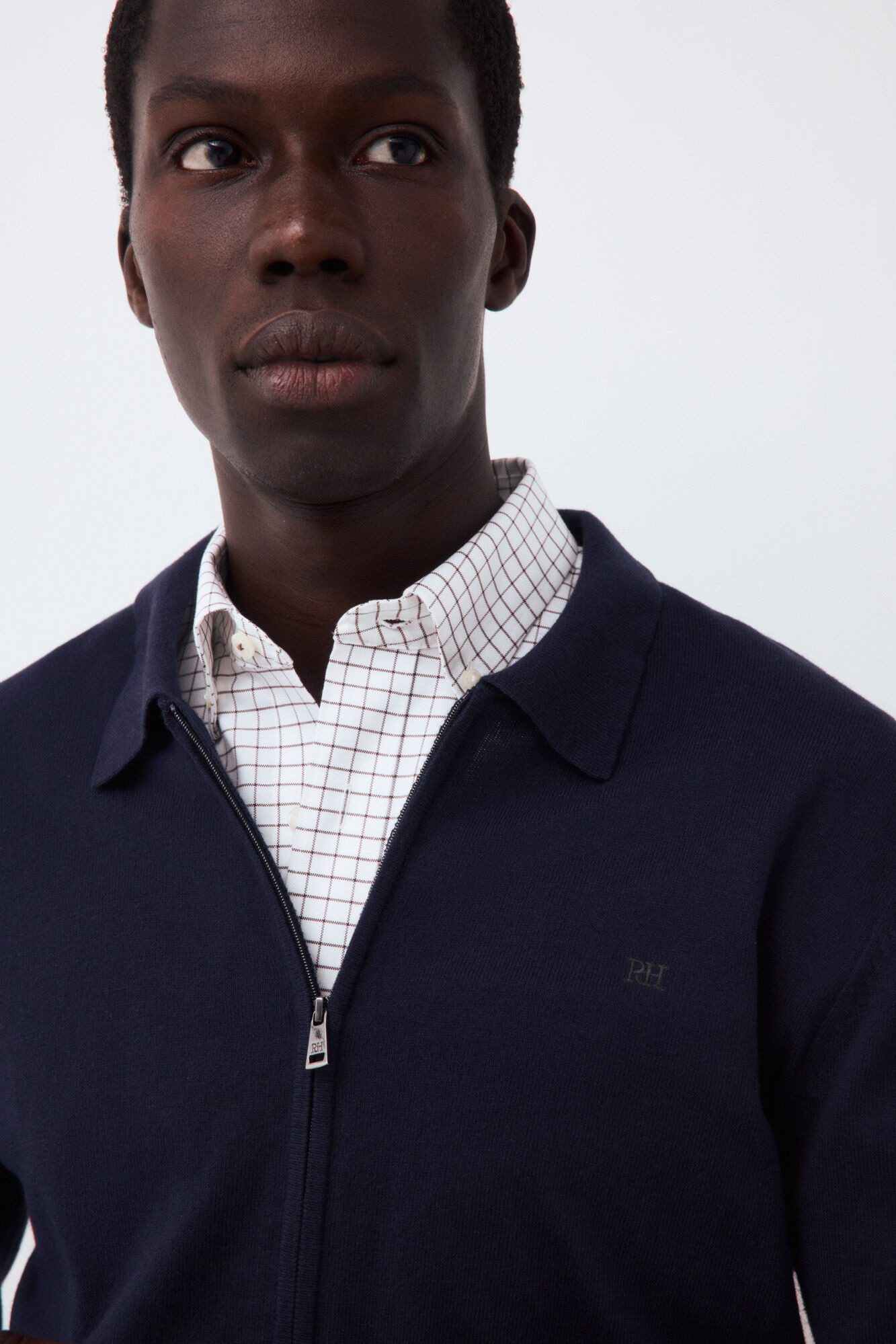 Pedro del Hierro C&aacute;rdigan premium algod&oacute;n seda cashmere cremallera