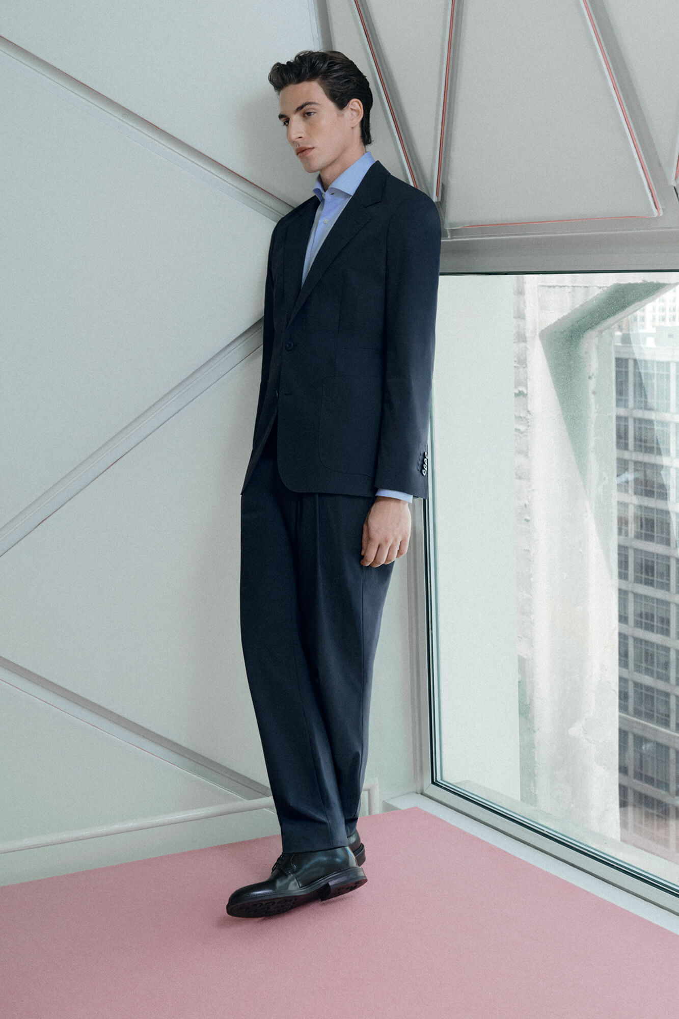 Pedro del Hierro Pantal&oacute;n traje coordinado t&eacute;cnico