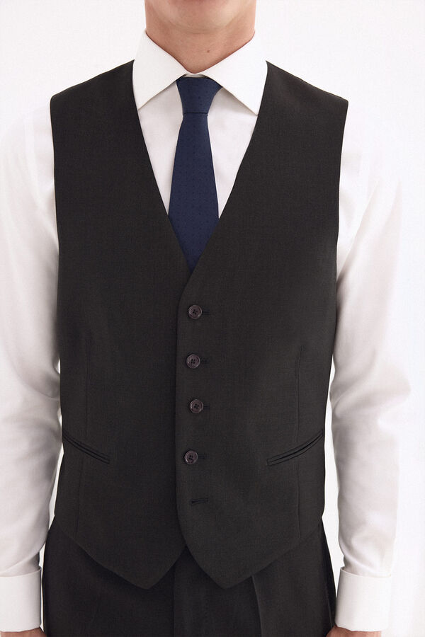 Pedro del Hierro Chaleco tailored liso Gris
