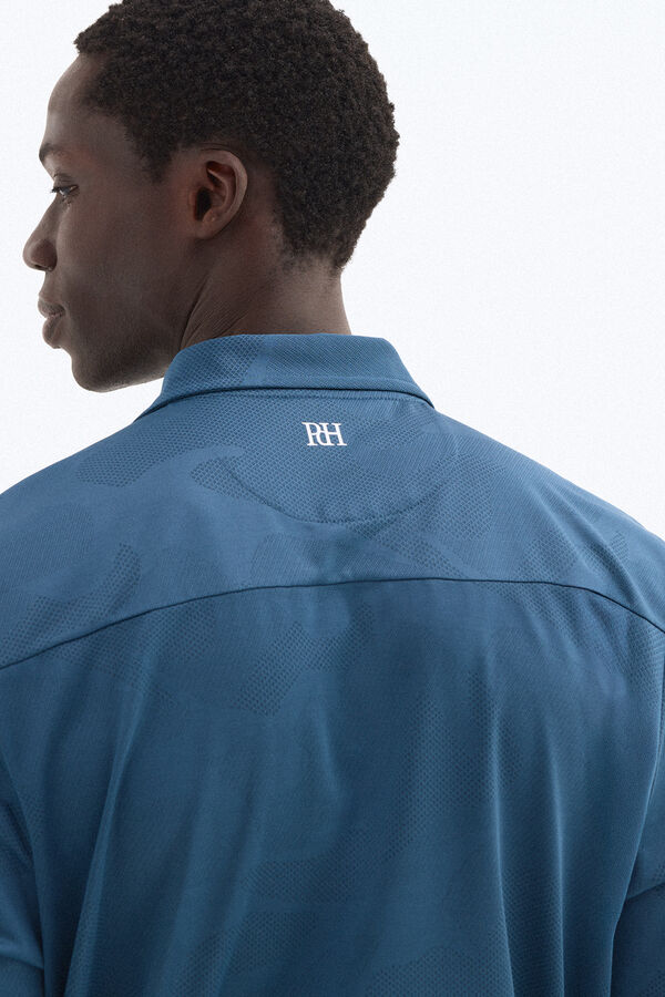 Pedro del Hierro Polo jaquard golf Azul