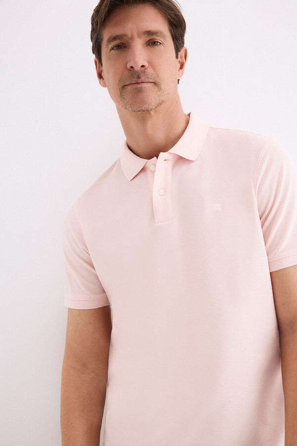 Pedro del Hierro Polo b&aacute;sico piqu&eacute; Rosa