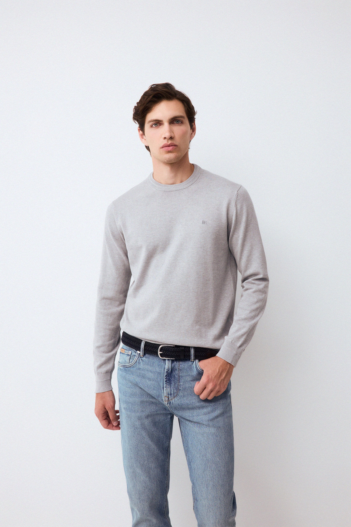 Pedro del Hierro Jersey punto fino algod&oacute;n premium