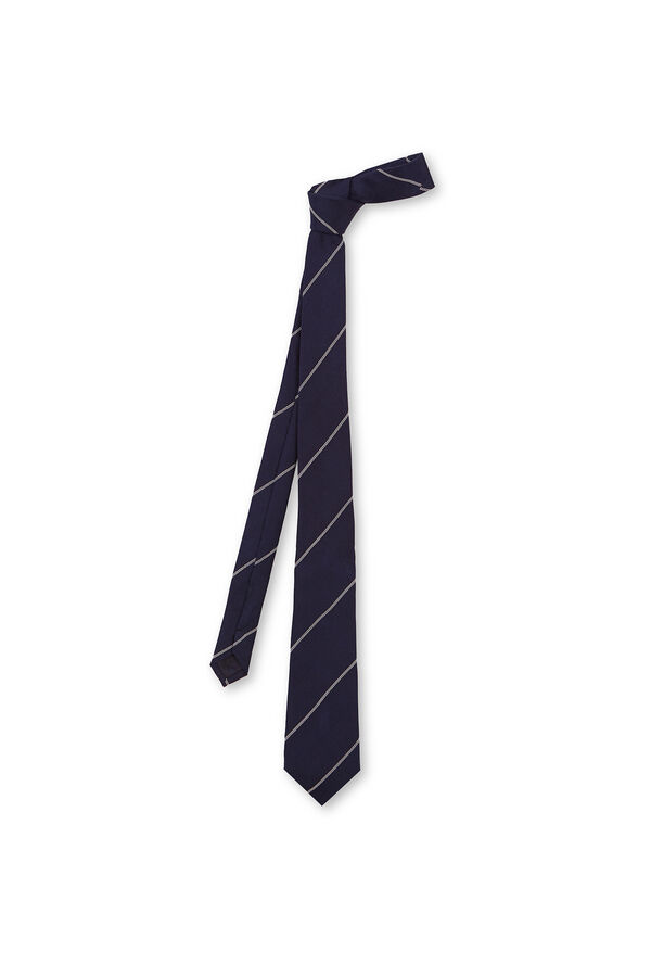 Pedro del Hierro Corbata seda extrafina Azul