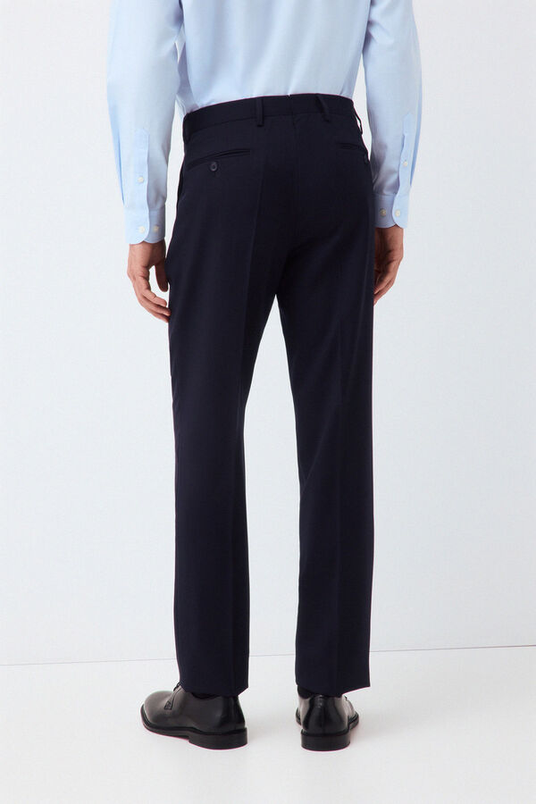 Pedro del Hierro Pantal&oacute;n traje coordinado tailored b&aacute;sico Azul