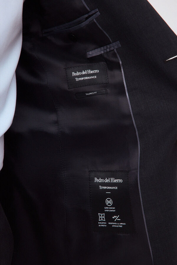 Pedro del Hierro Americana traje coordinado tailored b&aacute;sico Gris