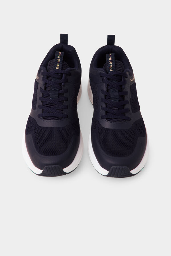 Pedro del Hierro Zapatilla tejido ultraligero cordones Azul