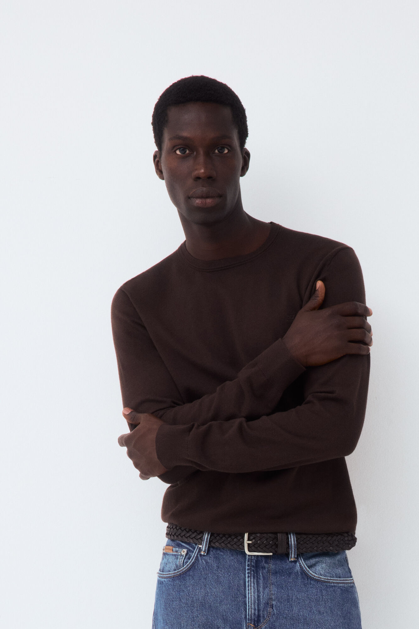 Pedro del Hierro Jersey punto premium algod&oacute;n seda cashmere