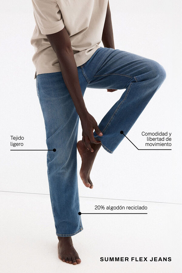 Pedro del Hierro Pantal&oacute;n vaquero premium flex ligero slim fit Azul