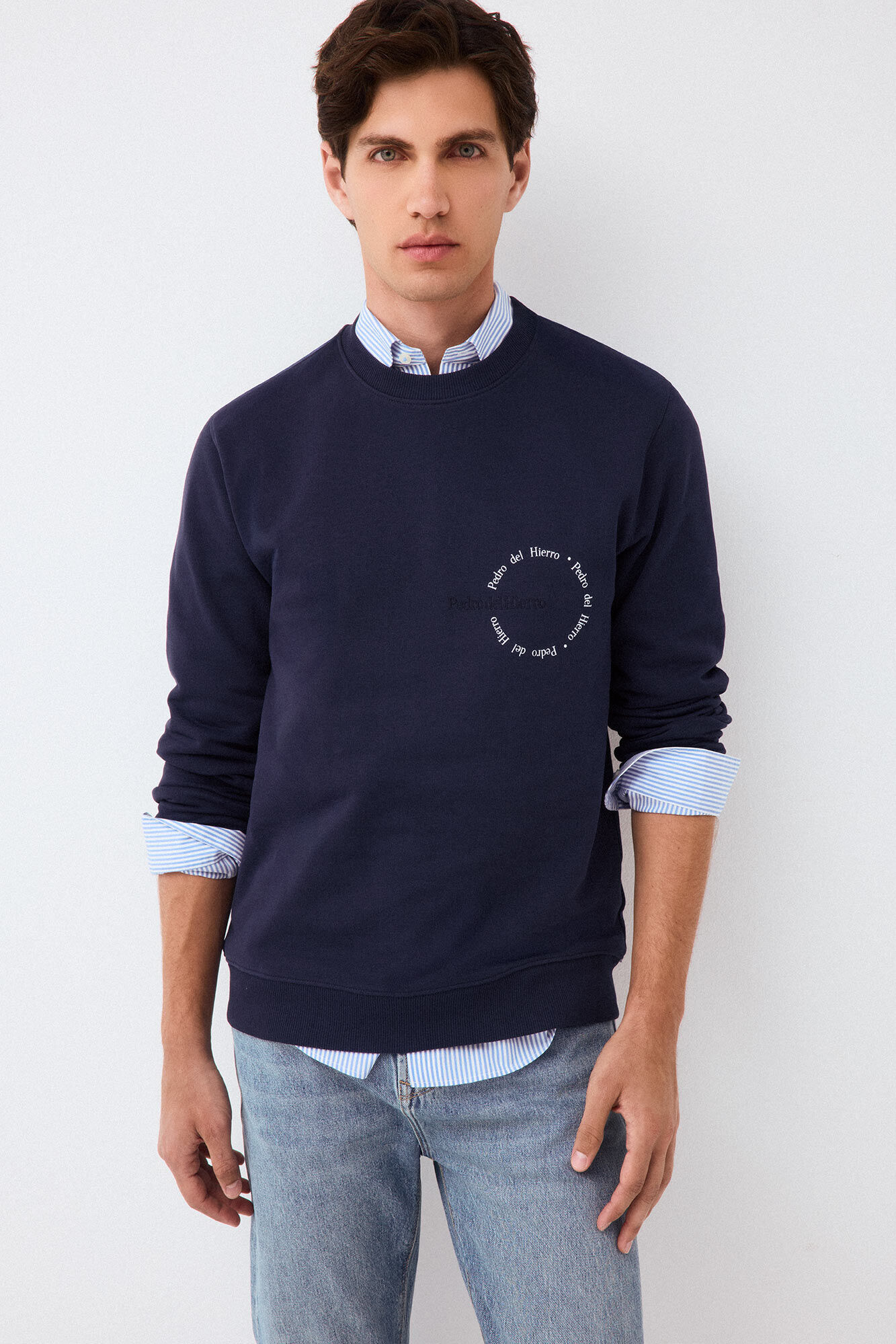 Pedro del Hierro Sudadera logo cuello caja