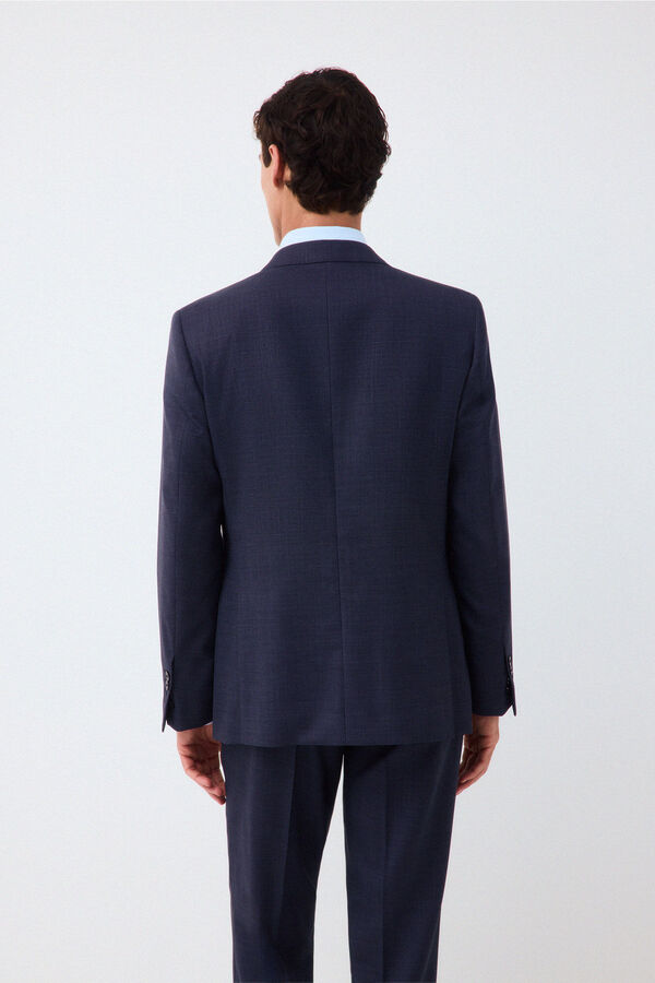 Pedro del Hierro Americana traje coordinado tailored estructura azul Azul