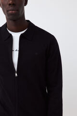 Pedro del Hierro C&aacute;rdigan algod&oacute;n seda cashmere Negro