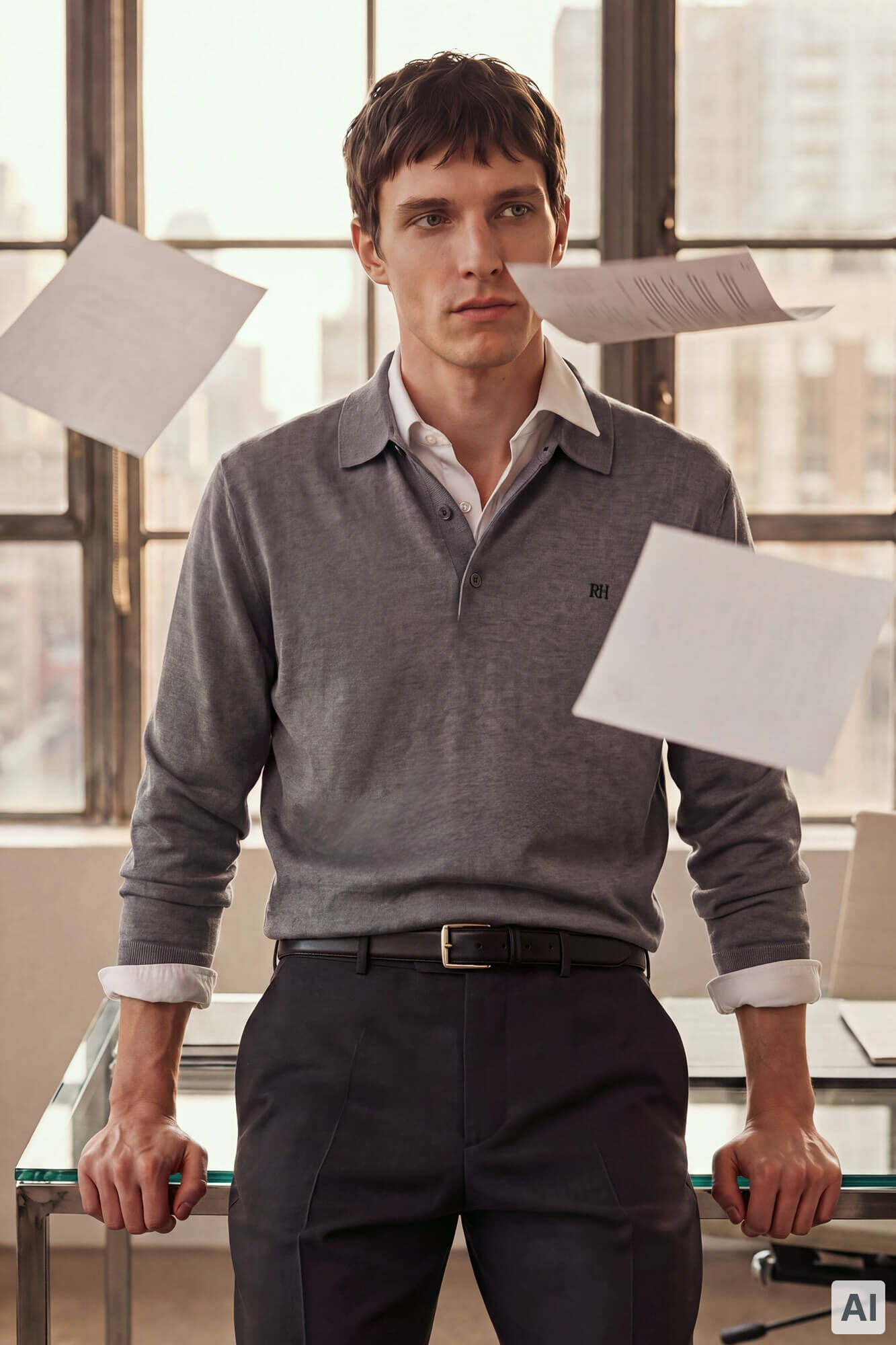 Pedro del Hierro Jersey punto premium algod&oacute;n seda cashmere